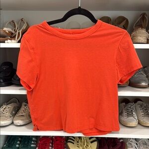Lululemon Bright Orange/Red T-Shirt